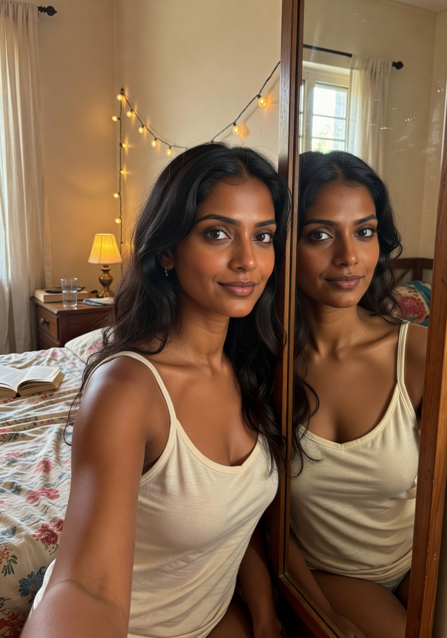 Priya from Delhi Bedroom Selfies — Hot Indian Nude Photos
