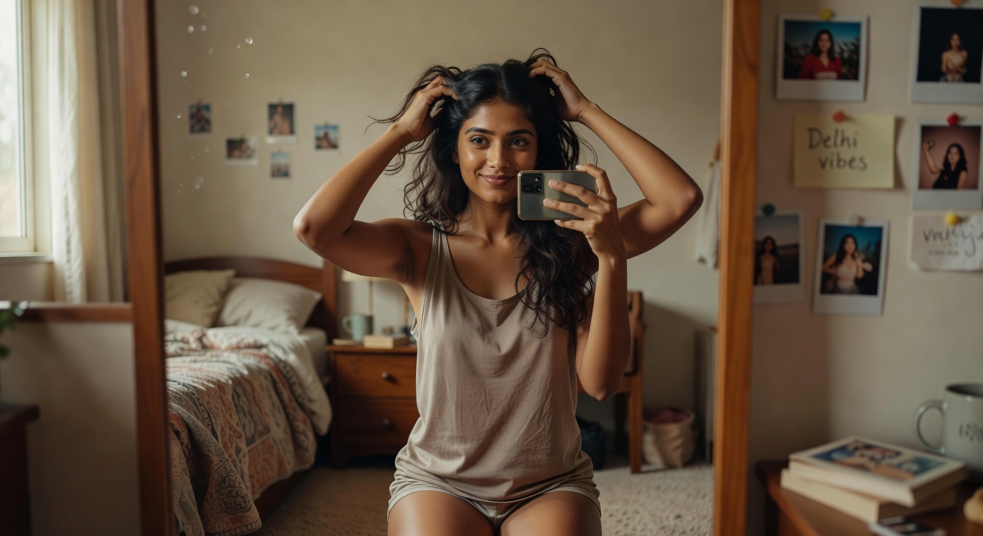 Priya from Delhi Bedroom Selfies — Hot Indian Nude Photos - photo 8